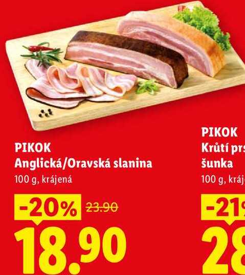 PIKOK Anglická/Oravská slanina, 100 g