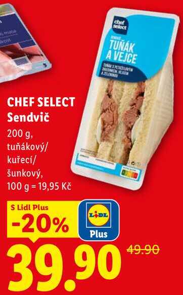 CHEF SELECT Sendvič, 200 g