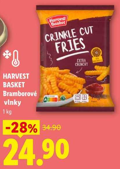 HARVEST BASKET Bramborové vlnky, 1 kg 