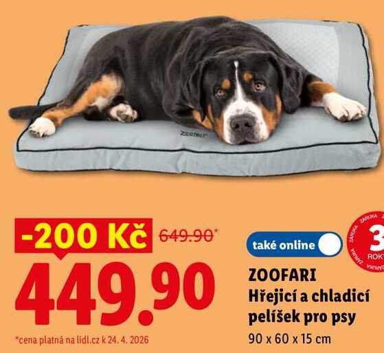 ZOOFARI Hřejicí a chladicí pelíšek pro psy 