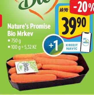 Nature's Promise Bio Mrkev, 750 g  