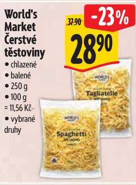 World's Market Čerstvé těstoviny, 250 g
