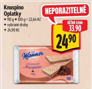 Knuspino Oplatky, 110 g 