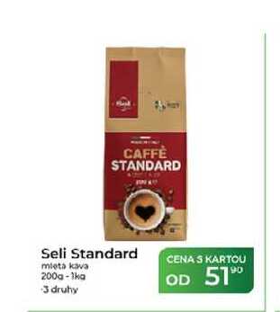Seli Standard mletá káva 200 g - 1 kg