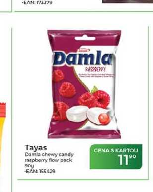 Tayas Damla chewy candy raspberry flow pack 90g  