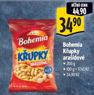 Bohemia Křupky arašídové, 200 g