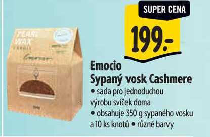 Emocio Sypaný vosk Cashmere 