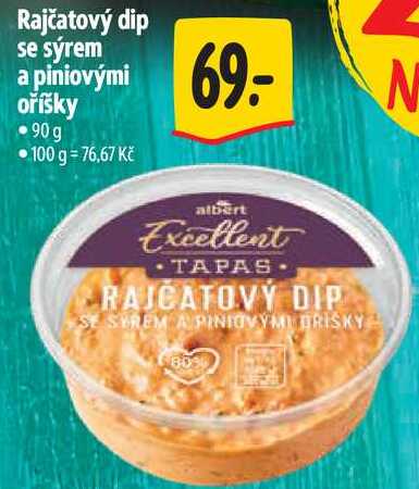 Rajčatový dip se sýrem a piniovými oříšky, 90 g
