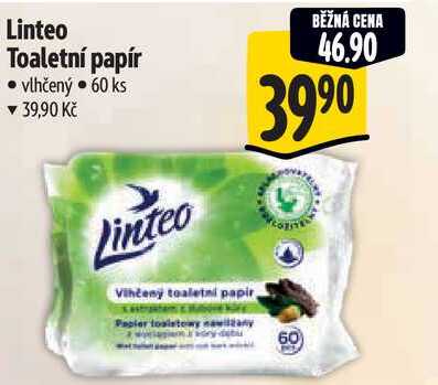 Linteo Toaletní papír, 60 ks