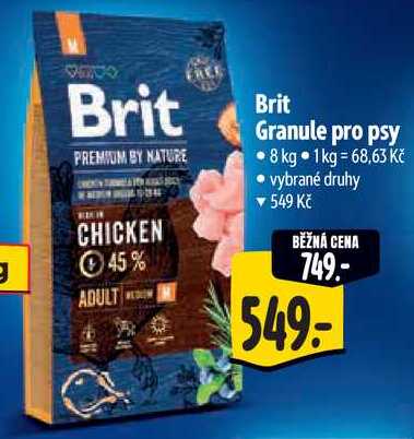 Brit Granule pro psy, 8 kg