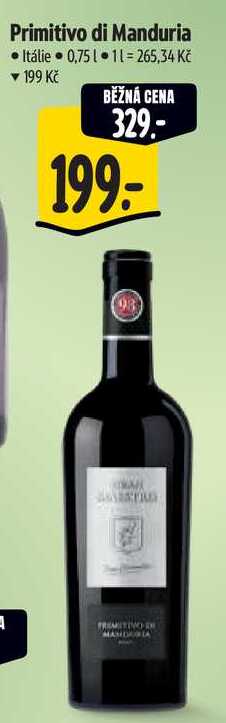 Primitivo di Manduria, 0,75 l