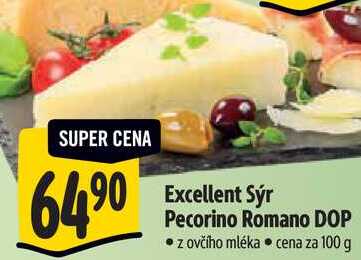 Excellent Sýr Pecorino Romano DOP, cena za 100 g 