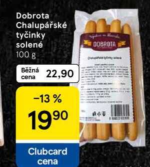 Dobrota Chalupářské tyčinky solené, 100 g  