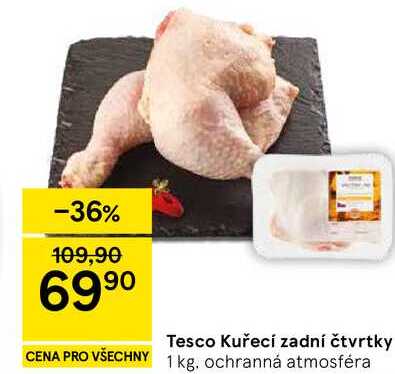 Tesco Kuřecí zadní čtvrtky, 1 kg