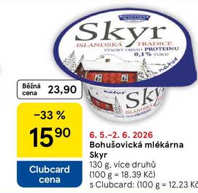 Bohušovická mlékárna Skyr, 130 g