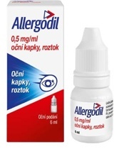 Allergodil 0,5 mg/ml oční kapky, roztok
