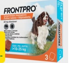 FRONTPRO® žvýkací tablety pro psy (10-25 kg) 3 tablety