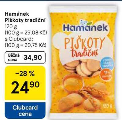 Hamánek Piškoty tradiční, 120 g 
