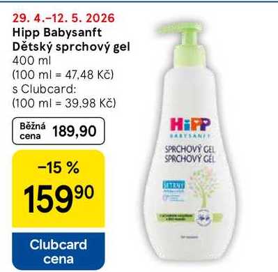 Hipp Babysanft Dětský sprchový gel, 400 ml  