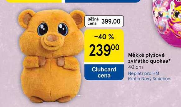 Měkké plyšové zvířátko quokaa, 40 cm  
