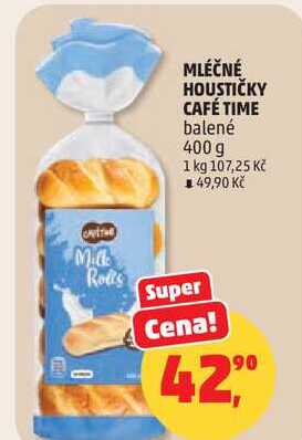 MLÉČNÉ HOUSTIČKY CAFÉ TIME balené, 400 g 