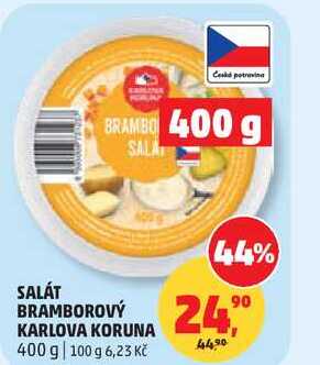 SALÁT BRAMBOROVÝ KARLOVA KORUNA, 400 g 