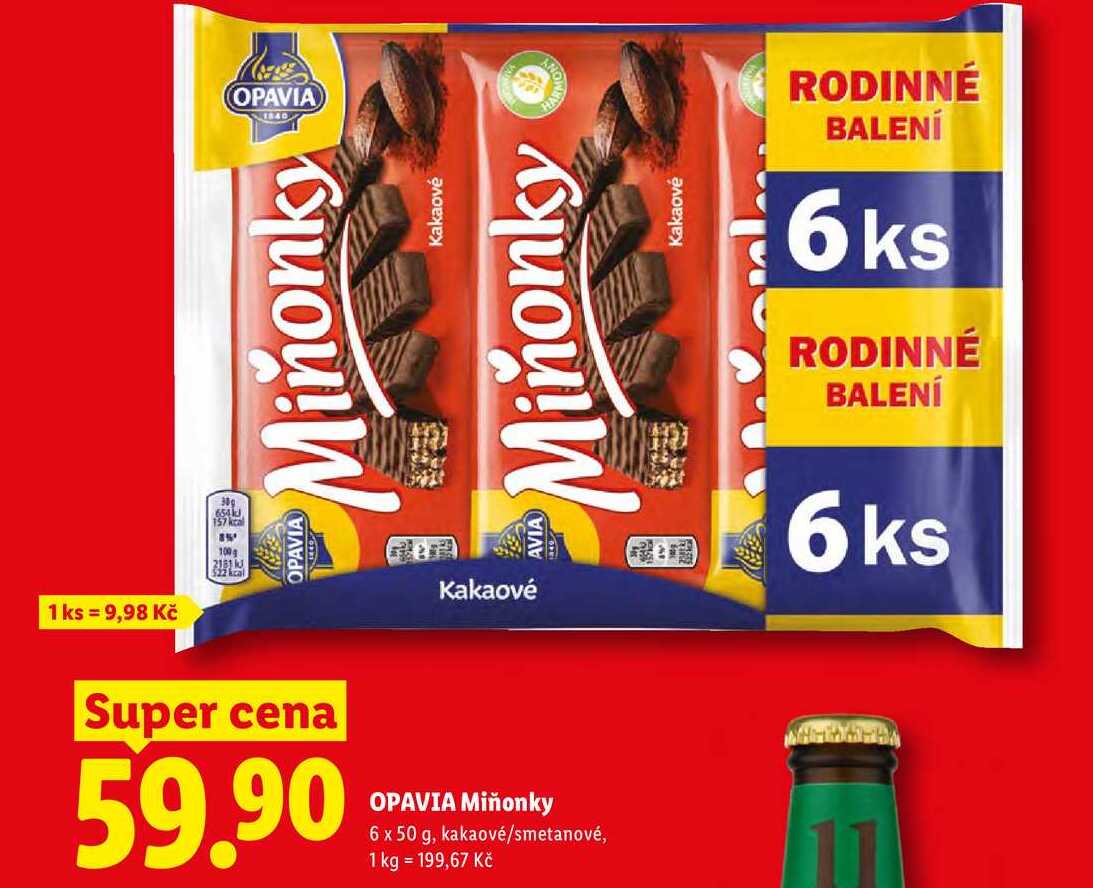 OPAVIA Miňonky, 6 x 50 g