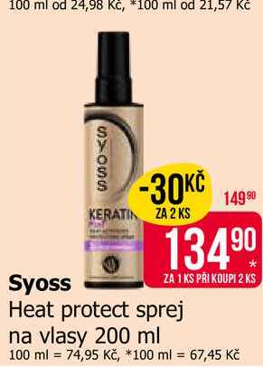 Syoss Heat protect sprej na vlasy 200 ml 