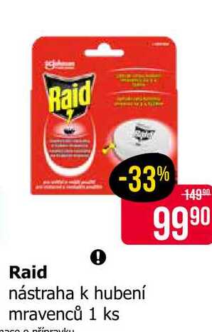 Raid nástraha k hubení mravenců 1 ks 