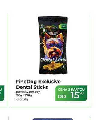 FineDog Exclusive Dental Sticks pamlsky pro psy 110g-270g  