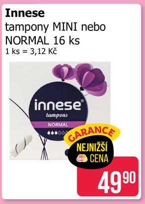 Innese tampony MINI nebo NORMAL 16 ks