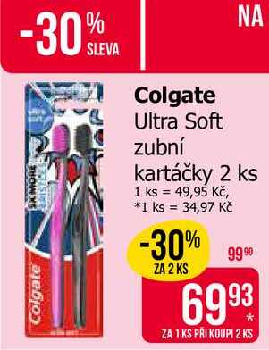 Colgate Ultra Soft zubní kartáčky 2 ks 