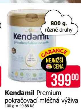 Kendamil Premium pokračovací mléčná výživa 800 g
