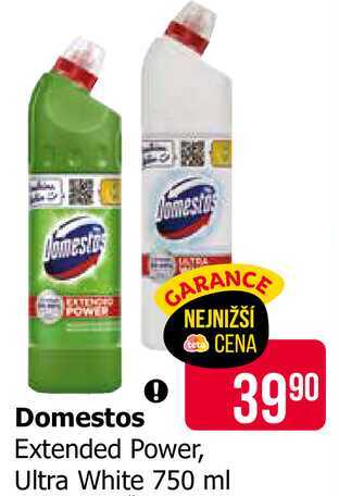 Domestos Extended Power, Ultra White 750 ml 