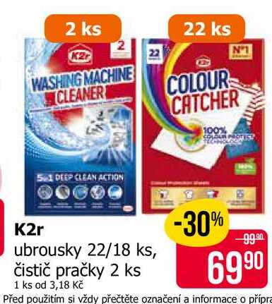 K2r ubrousky 22/18 ks