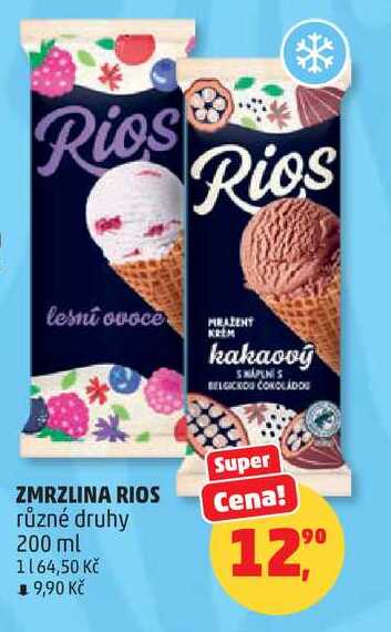 ZMRZLINA RIOS různé druhy, 200 ml  