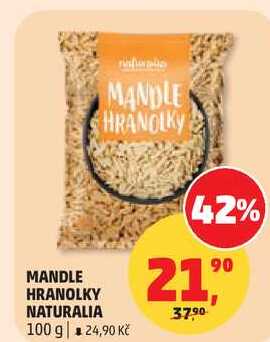 MANDLE HRANOLKY NATURALIA, 100 g 
