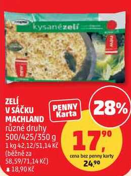 ZELÍ V SÁČKU MACHLAND různé druhy, 500/425/350 g  