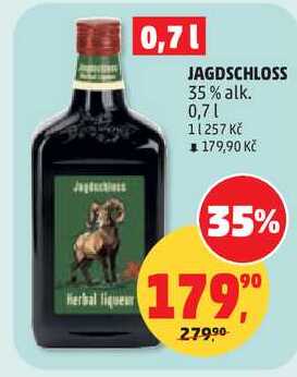 JAGDSCHLOSS 35% alk., 0,7 l