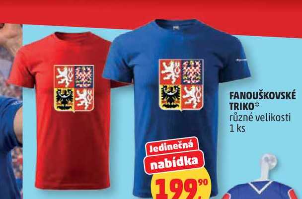 FANOUŠKOVSKÉ TRIKO různé velikosti, 1 ks 