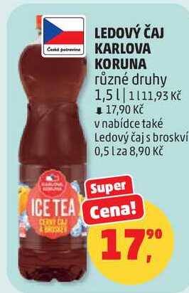 LEDOVÝ ČAJ KARLOVA KORUNA různé druhy, 1,5 l