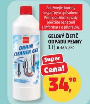 GELOVÝ ČISTIČ ODPADU PENNY, 1 l 