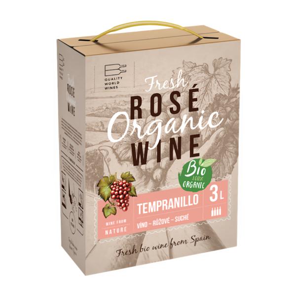 Vinařství Velké Bílovice BIO Tempranillo BIB, růžové