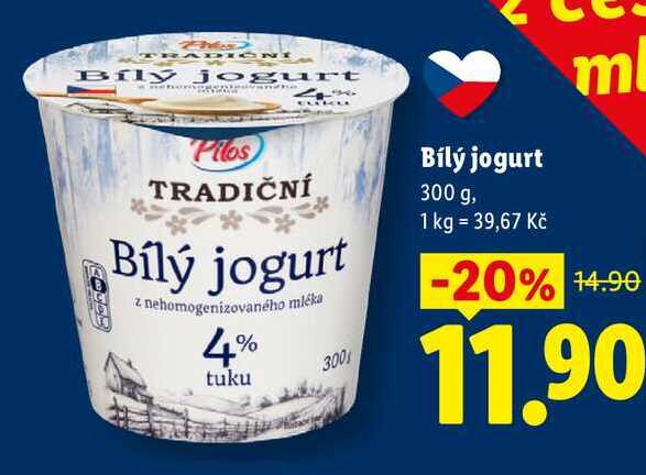 Bílý jogurt, 300 g  