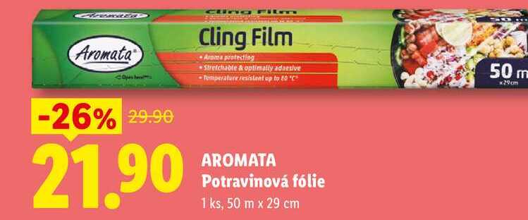 AROMATA Potravinová fólie, 1 ks 