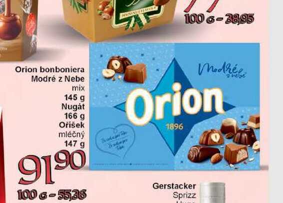 Orion bonboniera Modré z Nebe mix 145 g 