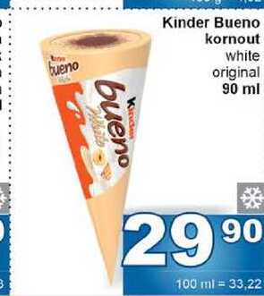 Kinder Bueno kornout white original 90 ml