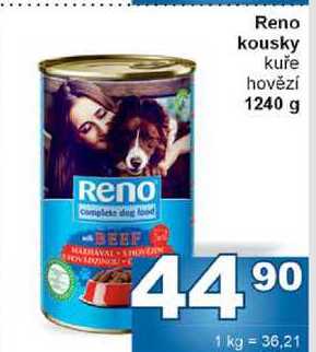 Reno kousky kuře hovězí 1240 g 