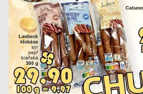 Lanbeck klobása 300g 