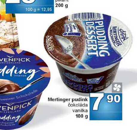 Mertinger pudink čokoláda vanilka 100 g 